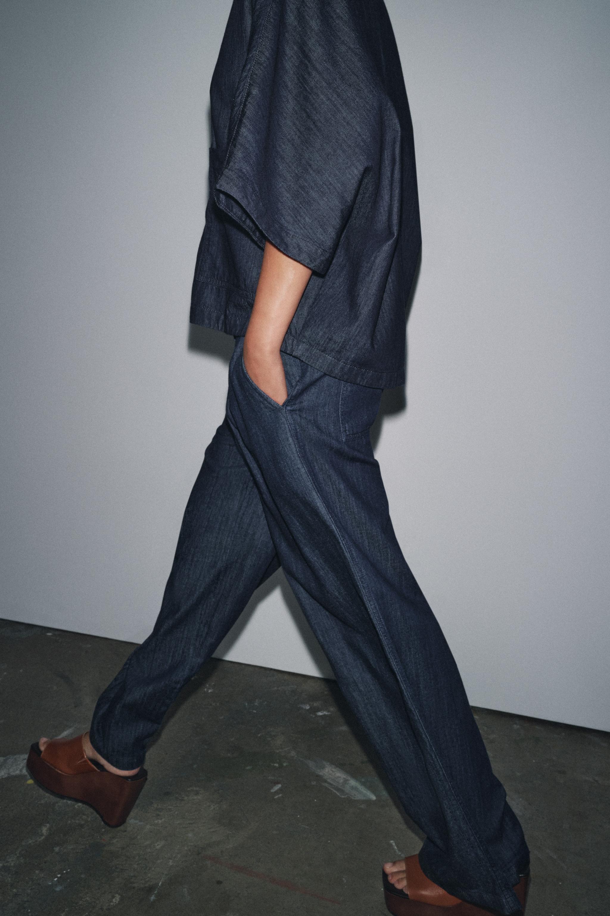 RELAXED DENIM SHIRT ZW COLLECTION